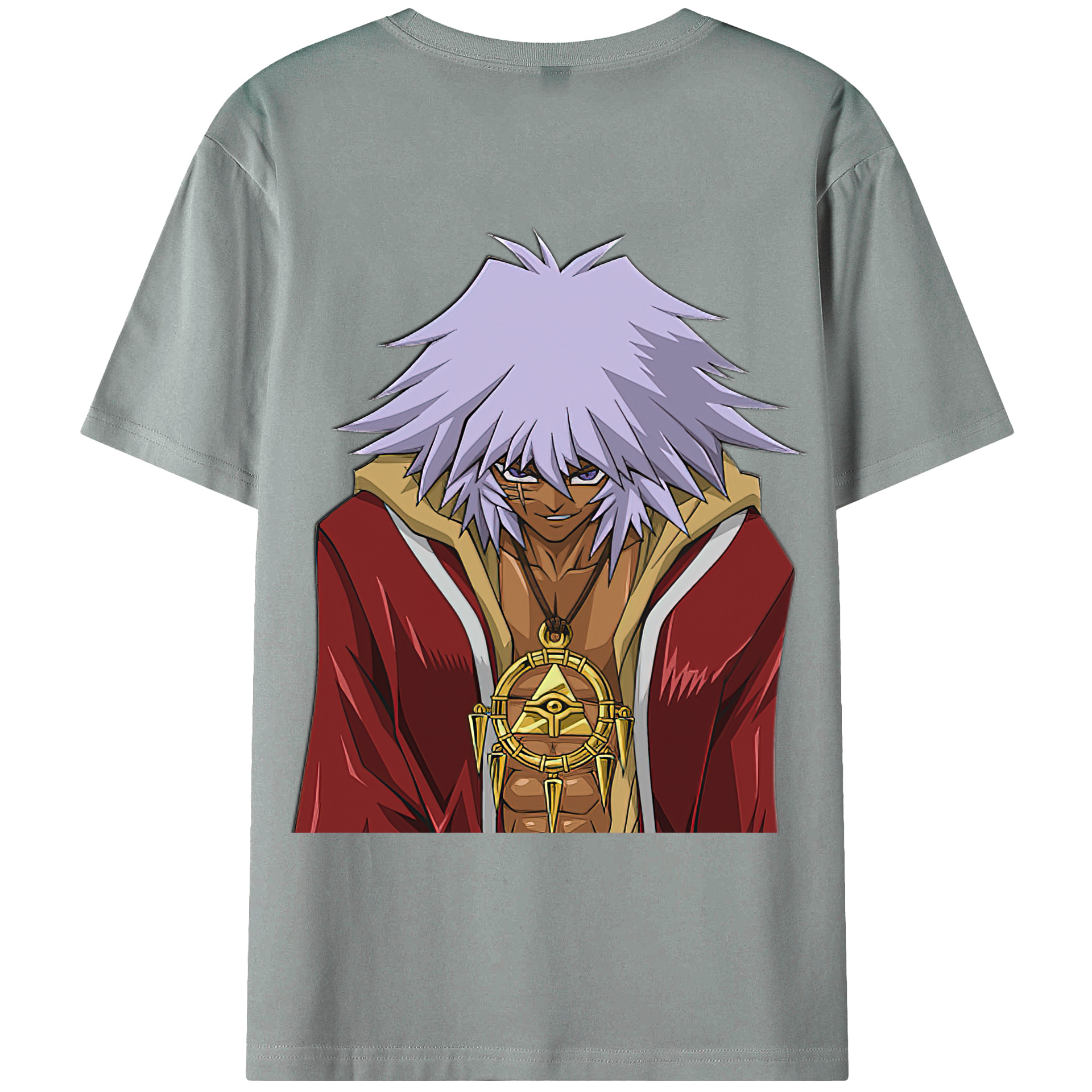 （画像用） 遊☆戯☆王 Yu-Gi-Oh! 綿100％ メンズ半袖Tシャツ（バックプリント） 通気性